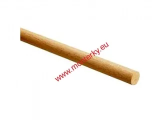 Hůl dřevěná na smeták, délka 180cm,průměr 2,5 cm,5161-041-000-00