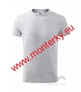 Tričko dětské 145 g/m² CLASSIC NEW 135, světle šedý melír 003