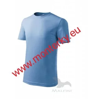 Tričko dětské 145 g/m² CLASSIC NEW 135, nebesky modrá 015