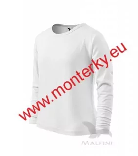 Tričko dětské dlouhý rukáv 160 g/m² LONG SLEEVE 121, bílé 00