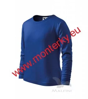 Tričko dětské dlouhý rukáv 160 g/m² LONG SLEEVE 121, královská modrá 005