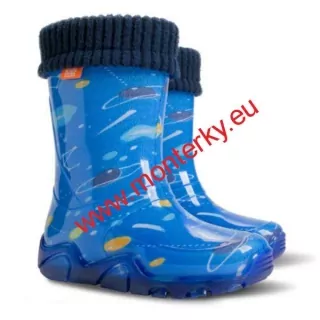 Dětské zateplené holinky STORMER LUX PRINT 0033 T kosmos
