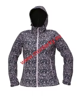 Dámská softshellová bunda YOWIE s kapucí,0301-0388-38 fialovo-modrá