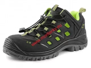OBUV SANDÁL CXS UNIVERSE SOLAR S1P ESD, ČERNO-ZELENÁ 2136-025-808
