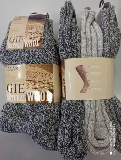 Ponožky zimní GIE NATURAL WOOL,cena za 3 páry