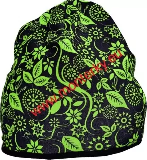 Dámská čepice YOWIE - hnědá / zelená