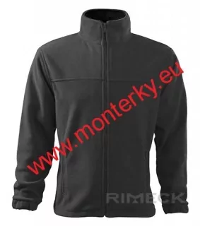 Fleecová mikina pánská JACKET 501 ADLER,RIMECK ,ocelově šedá 36