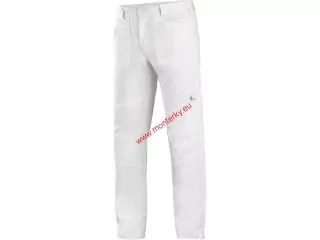 Kalhoty prac.CXS EDWARD, pánské, 1020-100-100 bílé, elastický pas