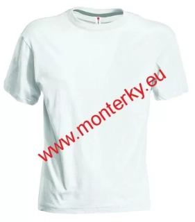 Tričko krátký rukáv SUNSET, výztuhy ramen, bílé 000101-0030/00000 až 4XL,5XL 