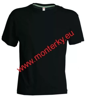 Tričko krátký rukáv SUNSET až 5XL výztuhy ramen černé 000101-0030/14000