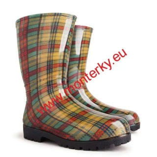 Dámské barevné holínky RAINNY PRINT 0054 B kostka