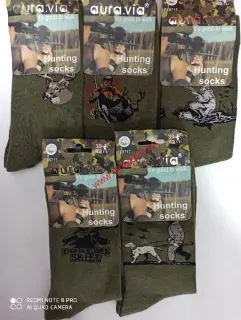 Ponožky myslivecké FE5717, ZELENÉ auravia 6935862709010,cena za 5 párů