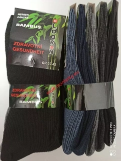 Pánské ponožky BAMBUS zdravotní B1590,B1580 5 párů LOOKeN,HERREN mix barva ,cena za balení