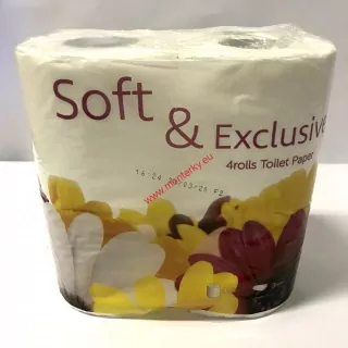 Soft&Exclusive toaletní papír 2v bílý 4ks