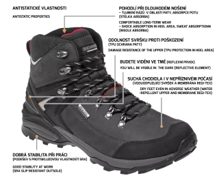 Outdoorová a pracovní obuv BNN SALVADOR O2 High 0662040220,doprodej poslední 1 ks od velikosti