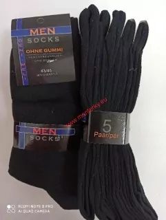 Ponožky 5 párů DENI MELi černé ,cena za balení 5 párů