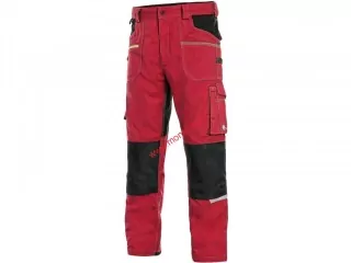 Kalhoty CXS STRETCH, pánské, 1020-027-260 červené