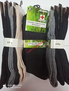 Pánské ponožky BAMBUS zdravotní mix barva 5 párů GIE art.1002
