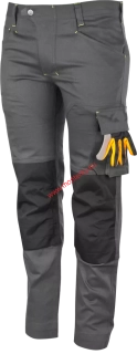 Pánské strečové pracovní kalhoty EREBOS LIGHT  0637130020 ŠEDÉ