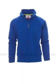 Mikina MIAMI+000001-0001 půlzip KRÁLOVSKÁ MODRÁ 09000 až 5XL