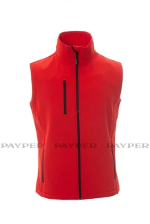Softshellová vesta PAYPER, GLASGOW 1363-0355 červená 03000 až 5XL