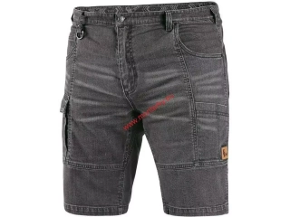 KRAŤASY JEANS CXS MURET, PÁNSKÉ, ŠEDO-ČERNÉ 1450-040-710 CANIS