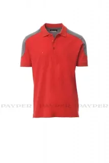 Pánská dvoubarevná polokošile COMPANY 001465-0440 červené 03021