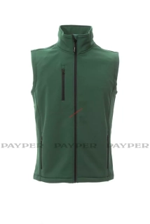 Softshellová vesta PAYPER, GLASGOW 1363-0355 zelená 07000 až 5XL