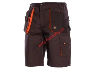 ŠORTKY PROWORK SK šedé-oranžové  procera 