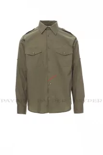 Pánská košile s dlouhým rukávem PAYPER TROPHY 000940-0334,Military Green 07035