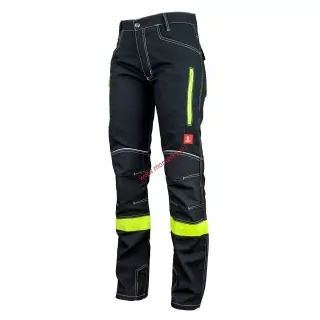 Kalhoty do pasu URG 717 tmavá+žlutá