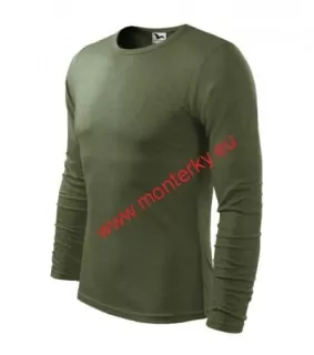 Triko pánské MALFINI FIT-T LS119 dlouhý rukáv 09 khaki