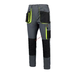 Montérky PROMAN STRETCH 250 SP G ŠEDÉ+ŽLUTÉ procera