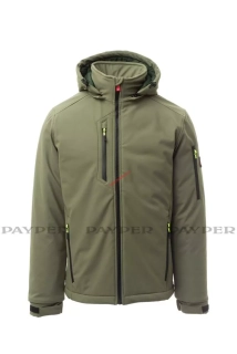 Bunda zimní soft. CREEK PAD S00330-0489 07050 voj. zelená payper až 5XL