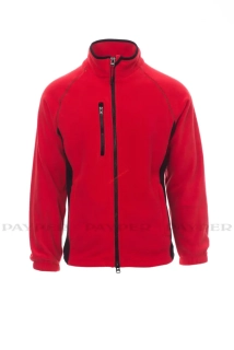 Mikina dvoubarevná flísová ASPEN+ 001004-0069/03015 ČERVENÁ PAYPER