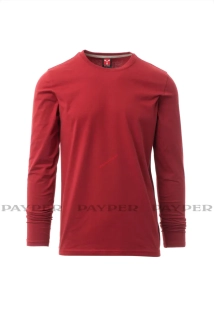 Tričko dlouhý rukáv PINETA 893-0033/04000 bordová až 5XL PAYPER