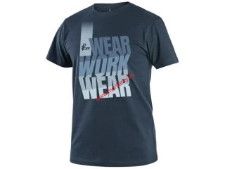 Tričko CXS WORKWEAR, krátký rukáv, modrá, canis 1610-430-400 ,doprodej poslední 1-2 ks od velikosti