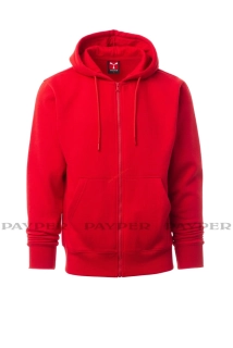 Mikina pánská s kapucí PONTIAC S00644-0544/03000 ČERVENÁ Payper XXS-5XL