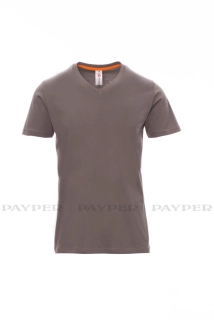 Tričko krátký rukáv V-NECK, s výstřihem do V, šedé payper XS-5XL 000103-0026/13007