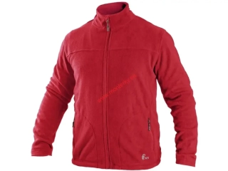 Mikina CXS GRANBY, pánská, fleece, azurově červená canis 1510-031-250