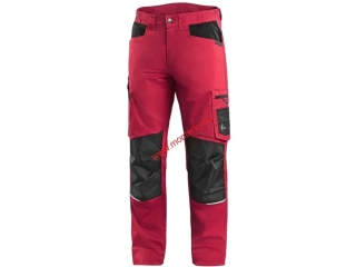 Kalhoty CXS SOLIS FLEX, pánské, červeno-černé canis 1020-130-260
