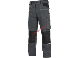 Kalhoty CXS STRETCH, 170-176cm, pánské, tmavě šedo-černé canis 1020-034-734