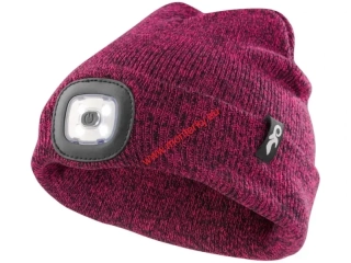 Čepice CXS Tynan s LED světlem, dětská růžová 1115-060-300-00