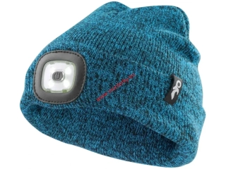 Čepice CXS Tynan s LED světlem, dětská modrá 1115-060-400-00
