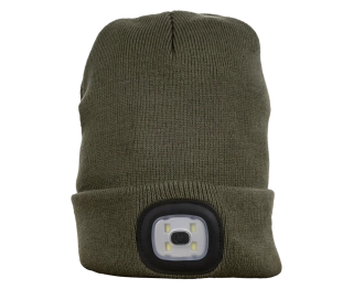 Zimni čepice s LED světlem LUMOS USB LED Hat green zelená bennon 0982100050