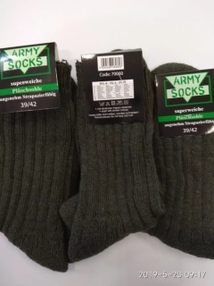 Pánské ponožky ARMY SOCKS ZELENÉ 3 páry
