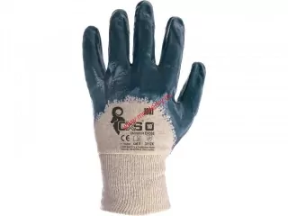Rukavice JOKI, máčené v nitrilu, modré 3410-005-400