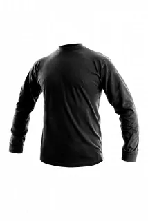Tričko PETR, dlouhý rukáv,1620-001-800 ČERNÉ až 5XL